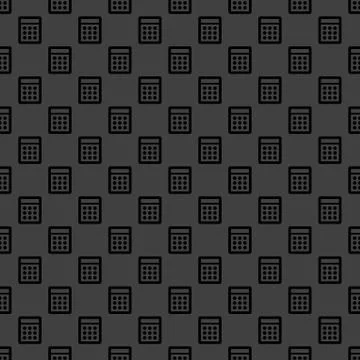 Calculator web icon. flat design. Seamless pattern. Stock Illustration