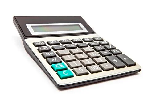 Calculator on a white background 스톡 사진