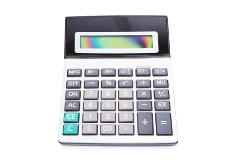 Calculator on a white background 스톡 사진
