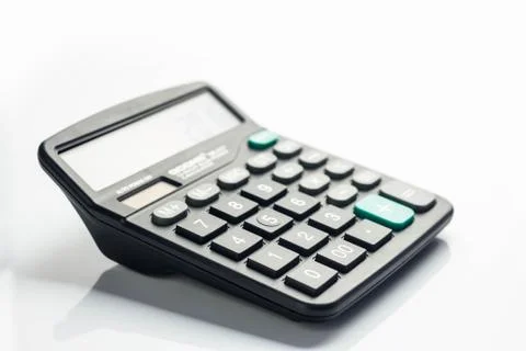 Calculator on white background Stock Photos