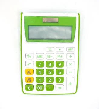 Calculator on a white background Stock Photos
