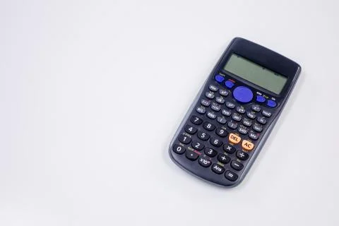 Calculator on a White Background Stock Photos