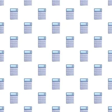Calculators creating seamless repeating pattern for financial background Stockillustratie
