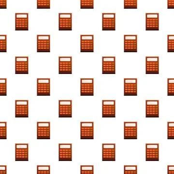 Calculators pattern creating a repeating mathematical background Stock Illustration