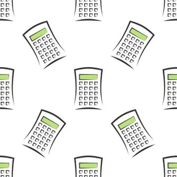 Calculators seamless pattern Stock Illustration