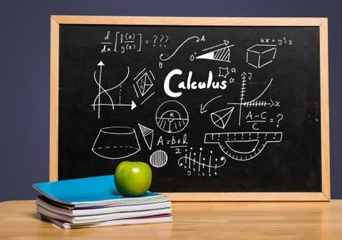 Calculus on blackboard 写真素材