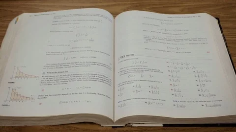 Calculus Book Stock Footage 112156664