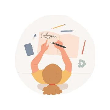 Calculus isolated cartoon vector illustration 스톡 일러스트