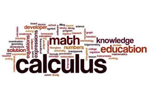 Calculus word cloud イラスト素材