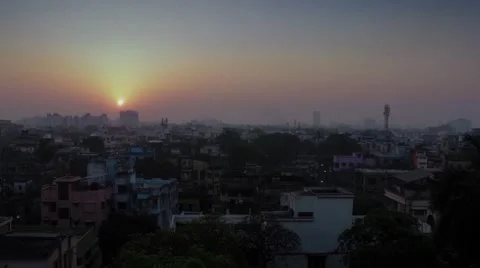 Calcutta timelapse sunrise. Stock-Footage 40055230