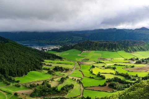 Caldera Seven Cities Stock Photos