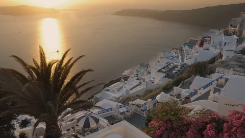 Caldera sunset Stock Footage 127827856