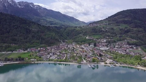 Caldonazzo Lake Stock Footage