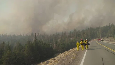 Caldor Fire Stock Footage 160137222