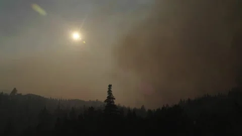 Caldor Fire Stock Footage 160138300