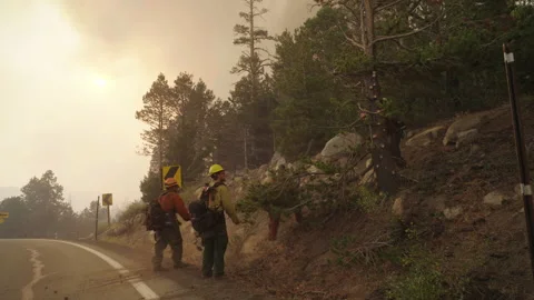 Caldor Fire Stock Footage 160138705