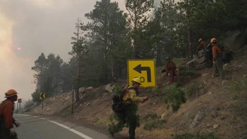 Caldor Fire Stock Footage 160139357