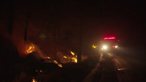 Caldor Fire Stock Footage 160140757