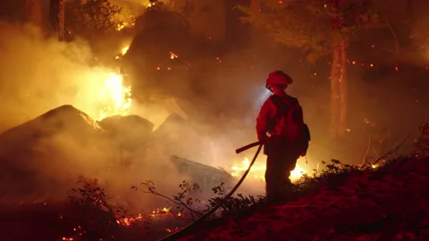 Caldor Fire Stock Footage 160157885
