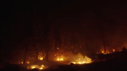 Caldor Fire Stock Footage 160162255