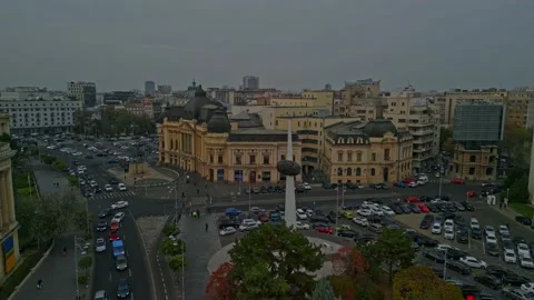 Calea Victoriei Street, Bucharest Stock Footage 221699643