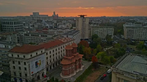 Calea Victoriei Street, Bucharest Stock Footage 221702489