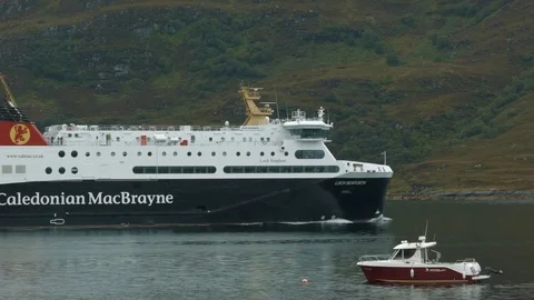 Caledonian MacBrayne Ferry - Ullapool Stock Footage 79928859