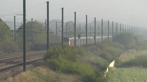 The Caledonian Sleeper Diverted via the East Coast Mainline Stock Footage 342797447