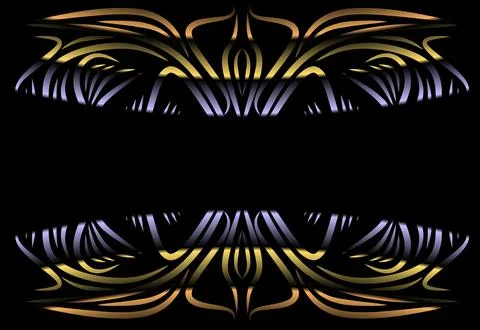 Caleidoscope gradient flower and leaf art pattern of indonesian culture Stock Photos