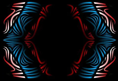 Caleidoscope gradient flower and leaf art pattern of indonesian culture 写真素材