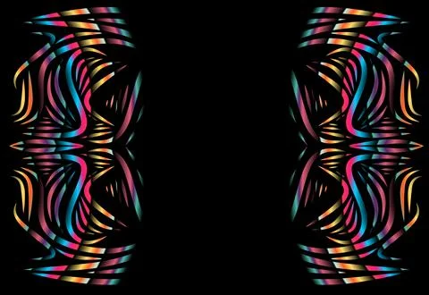Caleidoscope gradient flower and leaf art pattern of indonesian culture 写真素材