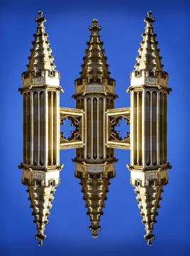 A caleidoscopic pattern of Cambridge University Stock Photos