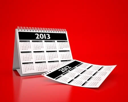 Calendar 2013 Stock Illustration