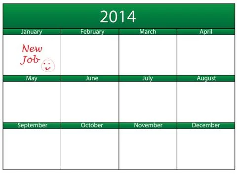 Calendar 2014 Stock Photos