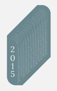 Calendar 2015 스톡 일러스트