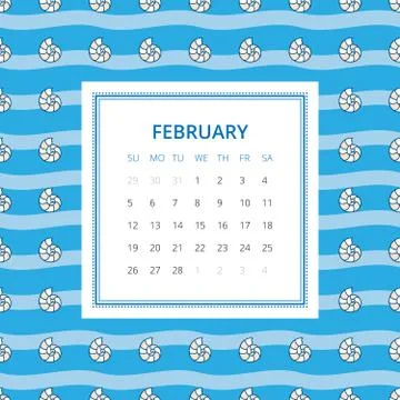 Calendar 2017 year Stock Illustration