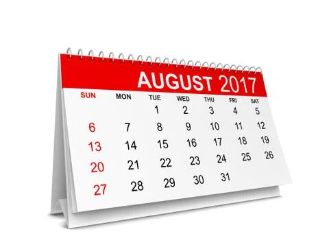 Calendar for 2017 year Stock Illustration