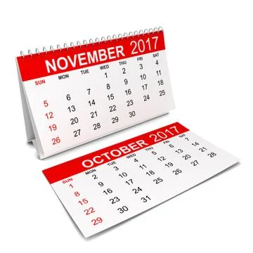 Calendar for 2017 year Stock-Illustration
