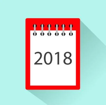 Calendar for 2018 vector illustration Stock Illustration