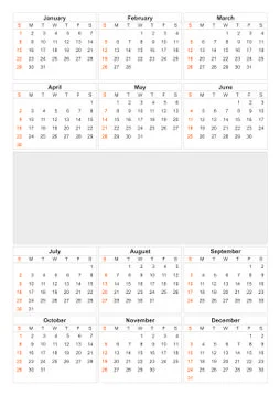 Calendar 2018 year vector design template. Simple 2018 year calendar. Vector  Stock Illustration