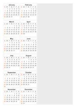 Calendar 2018 year vector design template. Simple 2018 year calendar. Vector  Stock Illustration