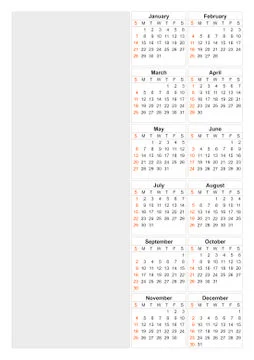 Calendar 2018 year vector design template. Simple 2018 year calendar. Vector  Stock Illustration
