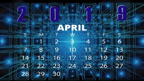 Calendar 2019 Stock Photos