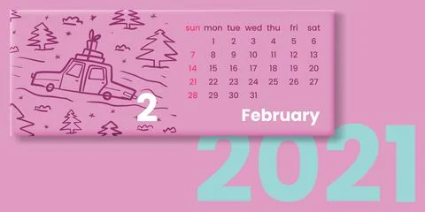 Calendar 2021 vector illustration Stock Illustration