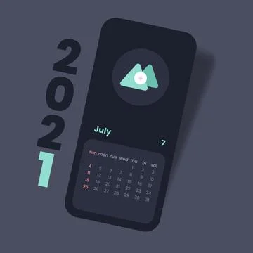 Calendar 2021 vector illustration Stock-Illustration