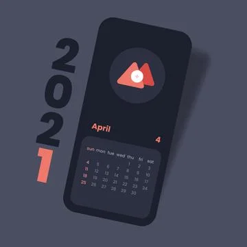 Calendar 2021 vector illustration Stock Illustration
