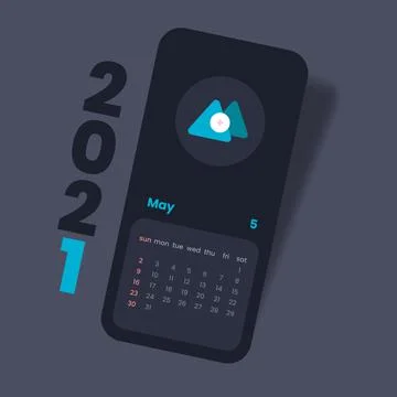 Calendar 2021 vector illustration Stock Illustration