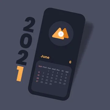 Calendar 2021 vector illustration Stock Illustration