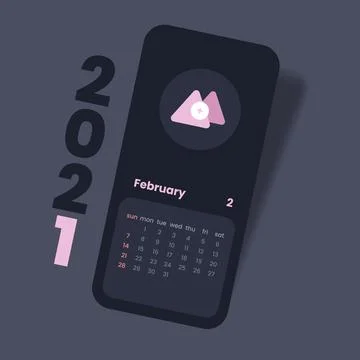 Calendar 2021 vector illustration Stock Illustration