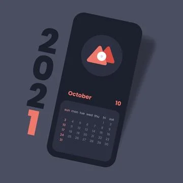 Calendar 2021 vector illustration Stock Illustration